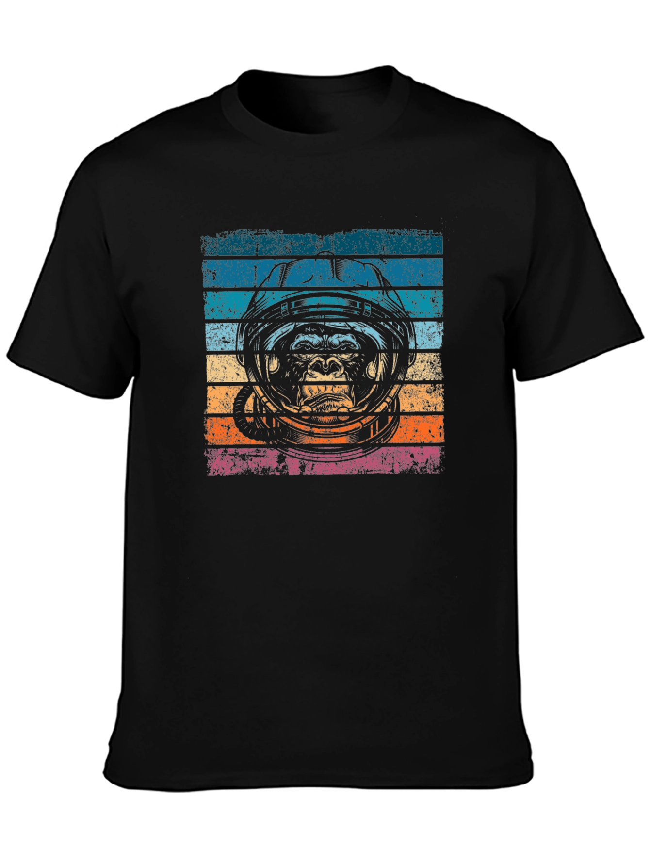 Retro Ape Astronaut Graphic T-Shirt
