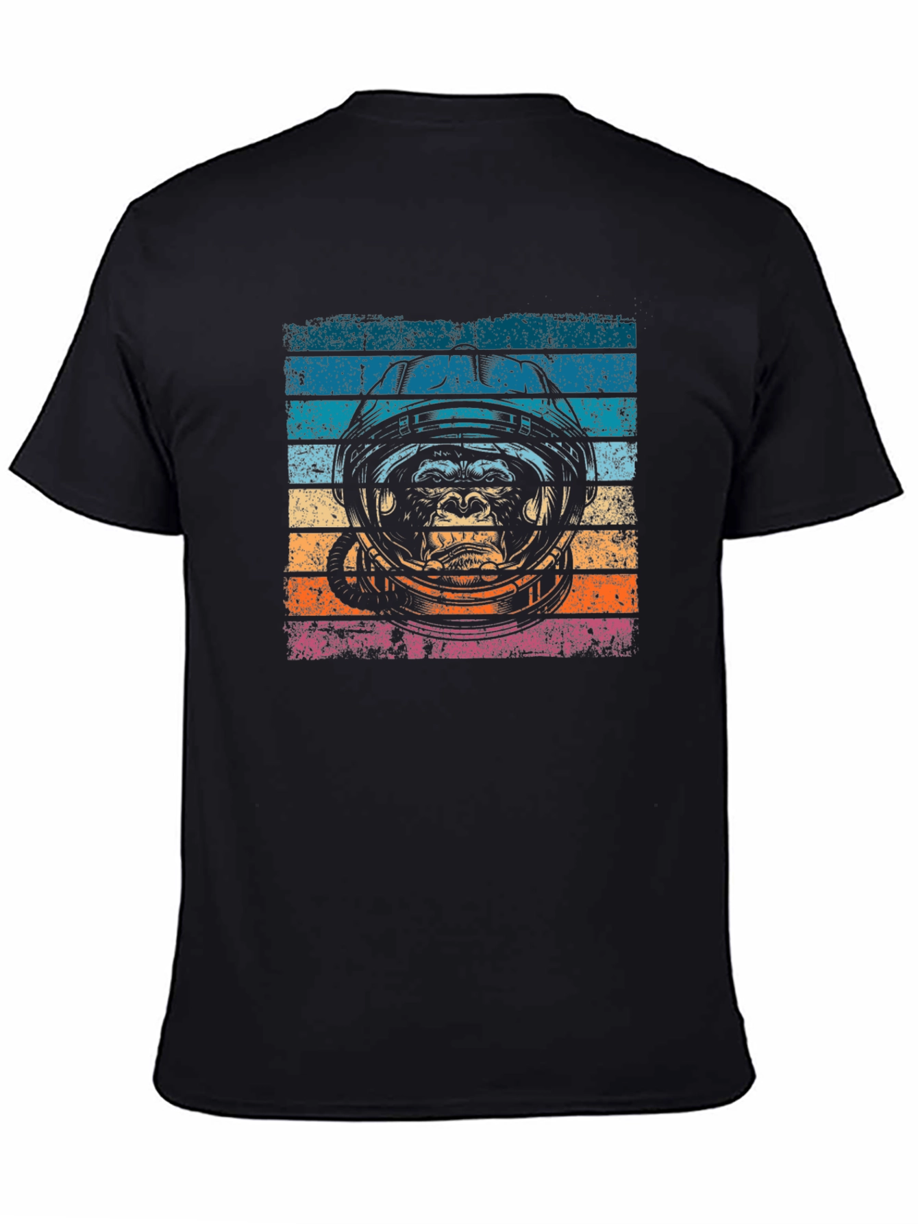 Retro Ape Astronaut Graphic T-Shirt