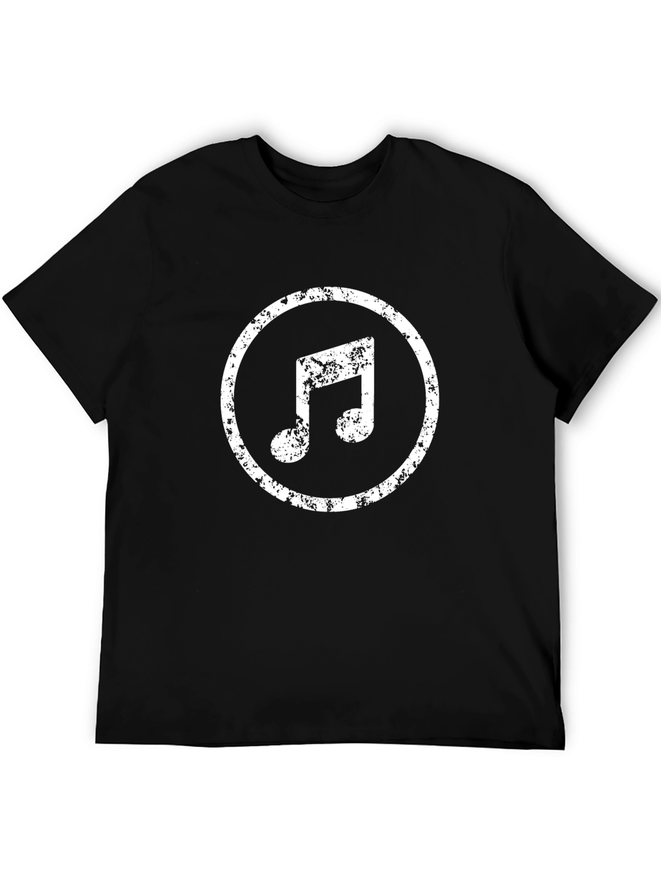 Distressed Music Note Graphic Tee