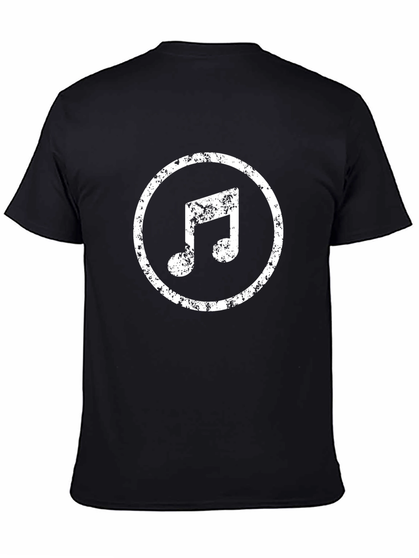 Distressed Music Note Graphic Tee