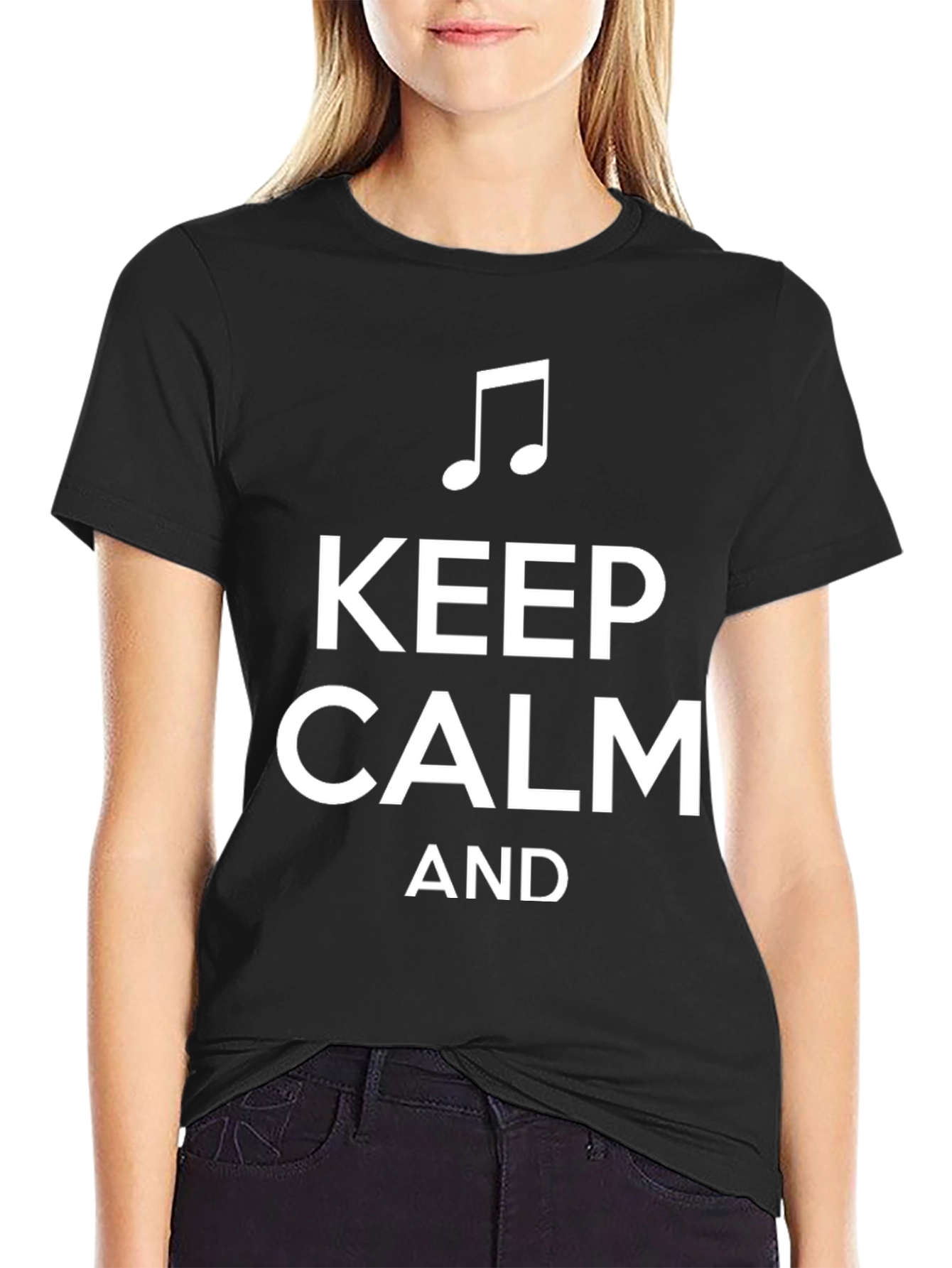Keep Calm and Music On T-Shirt