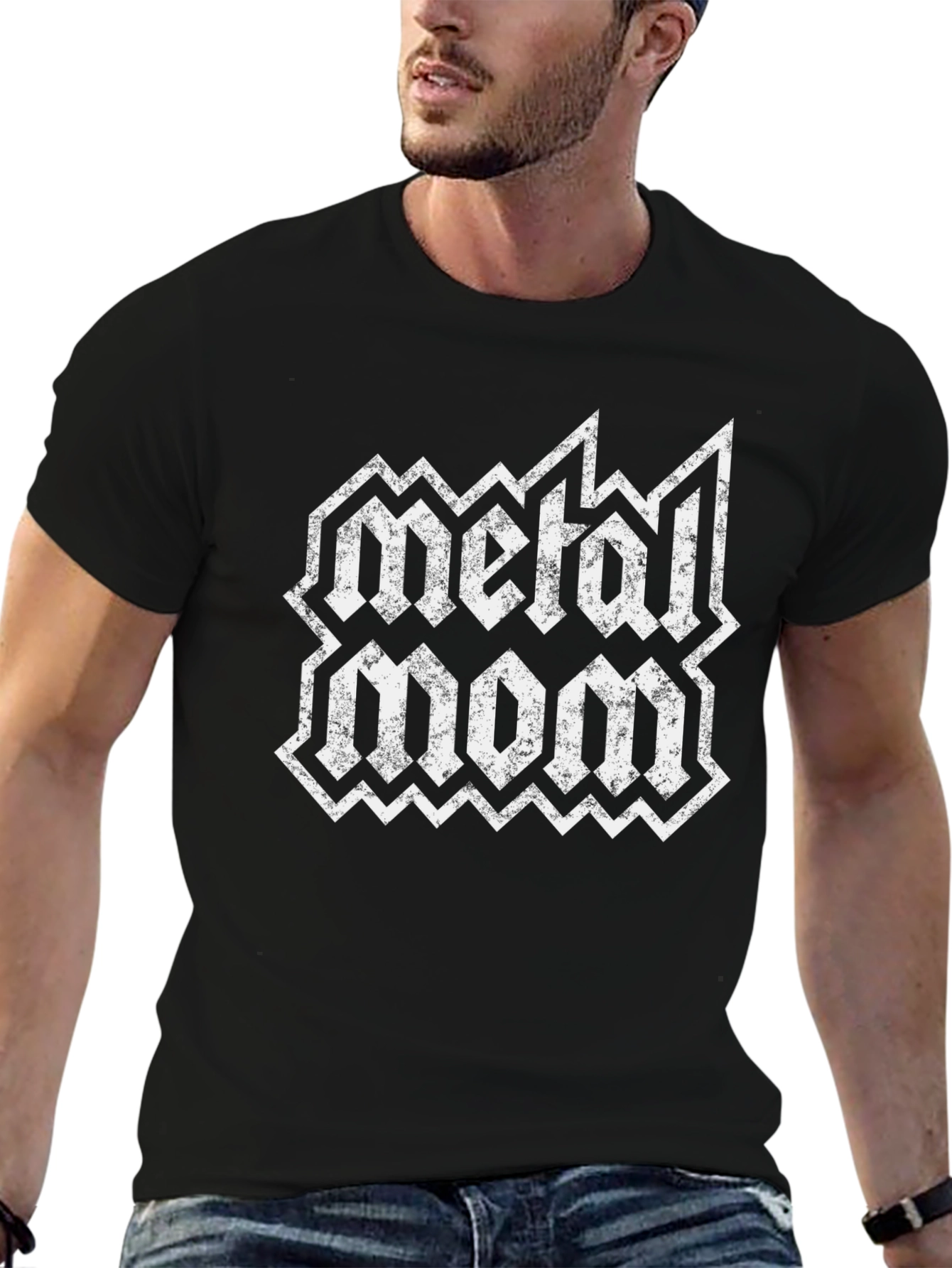 Metal Mom Graphic Tee - Rocker Mother T-Shirt