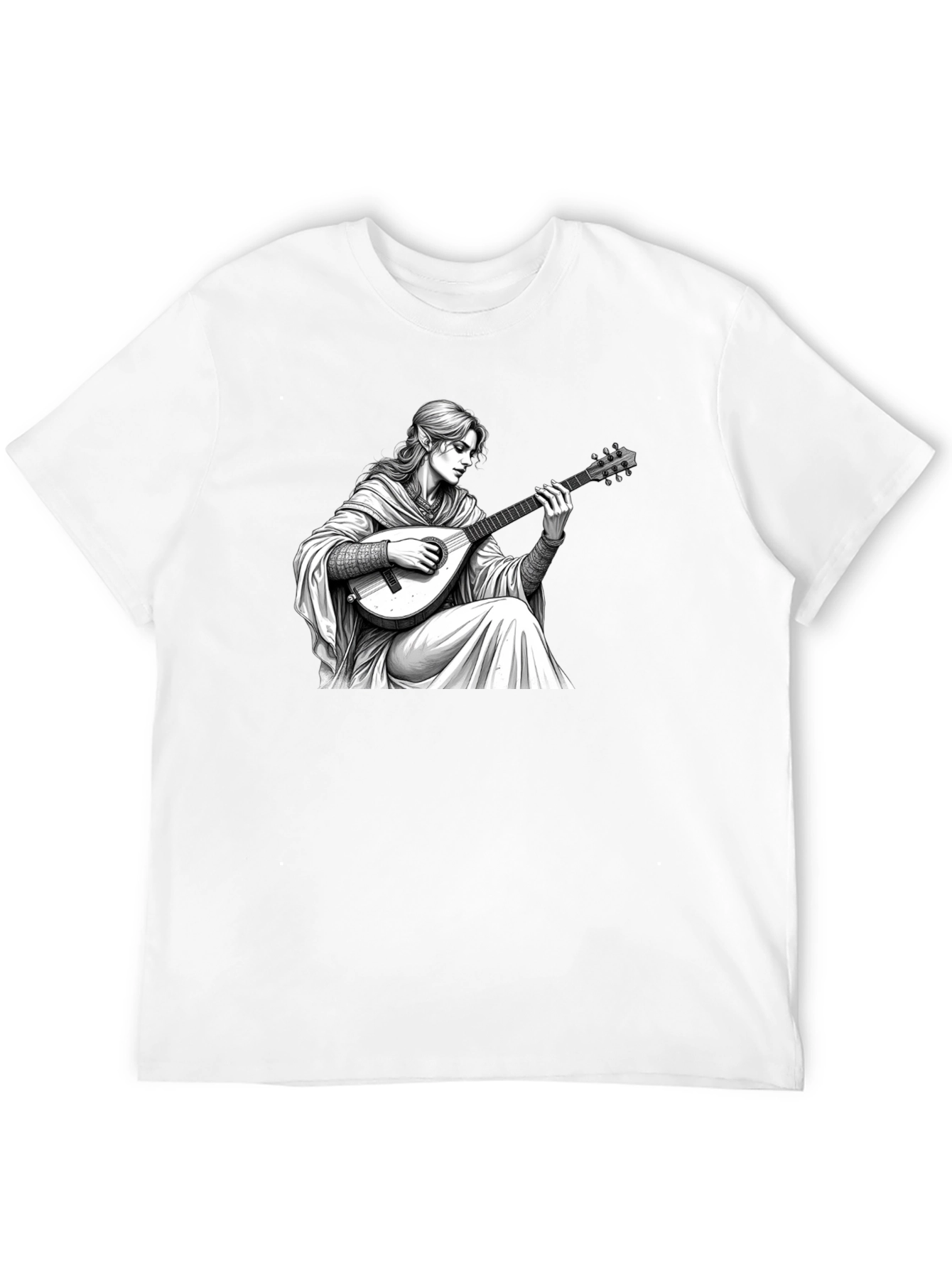 Bard Graphic Tee - Fantasy Musician T-Shirt