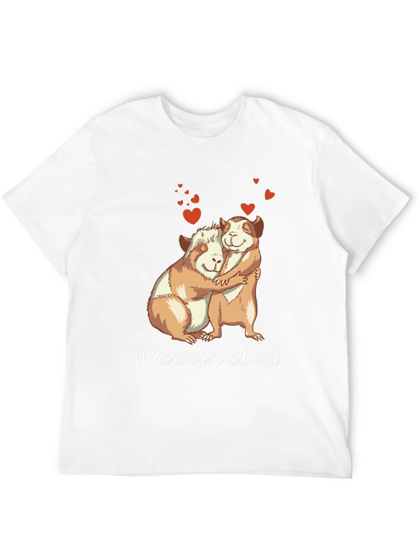 Vaccinated Guinea Pig Hug T-Shirt