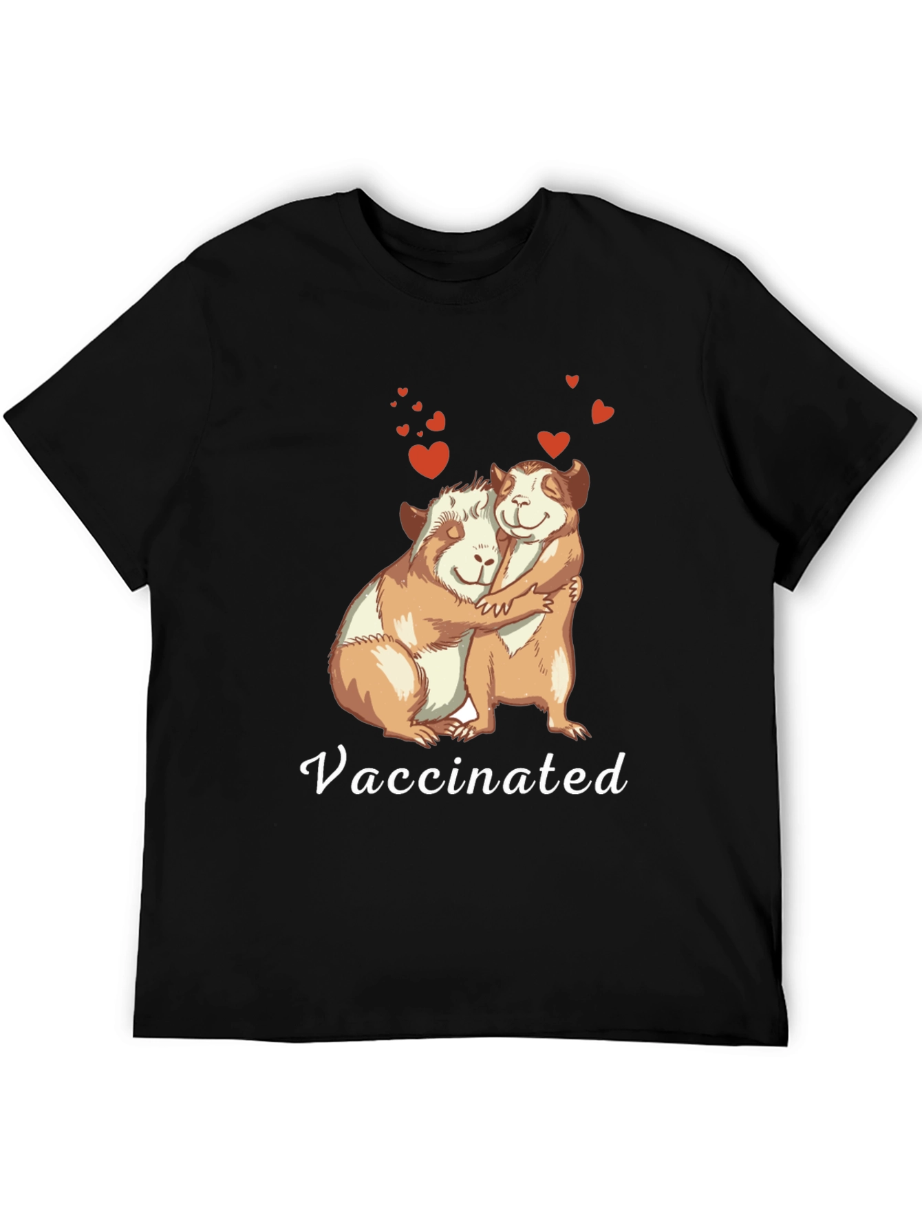 Vaccinated Guinea Pig Hug T-Shirt