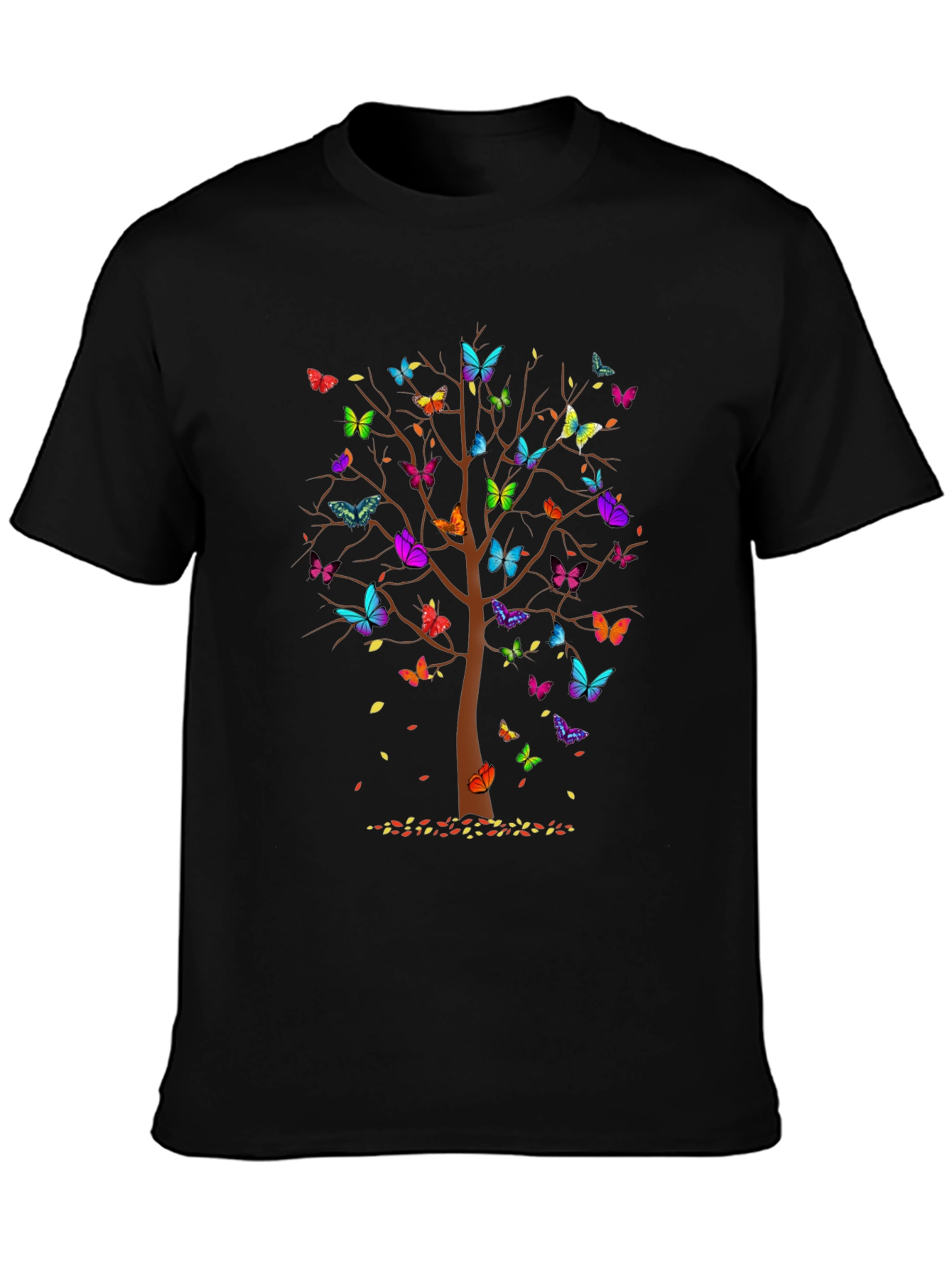 Butterfly Tree Graphic T-Shirt