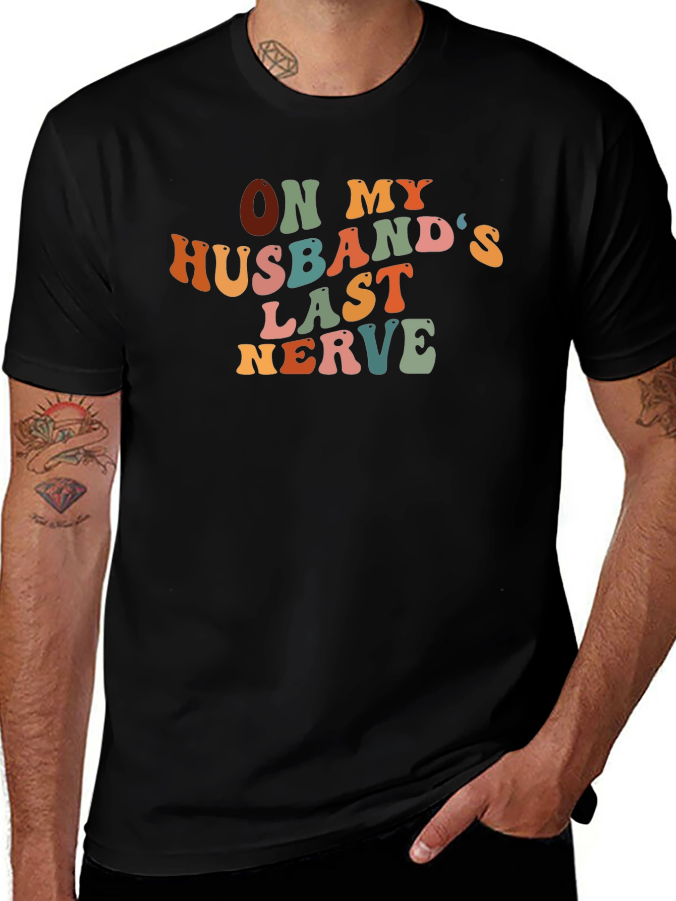 On My Husbands Last Nerve Graphic Tee