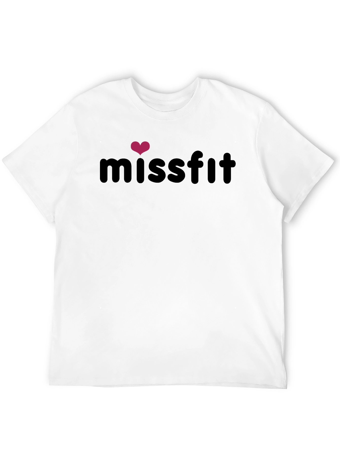 Misfit Heart Graphic Tee - Stylish Black T-Shirt