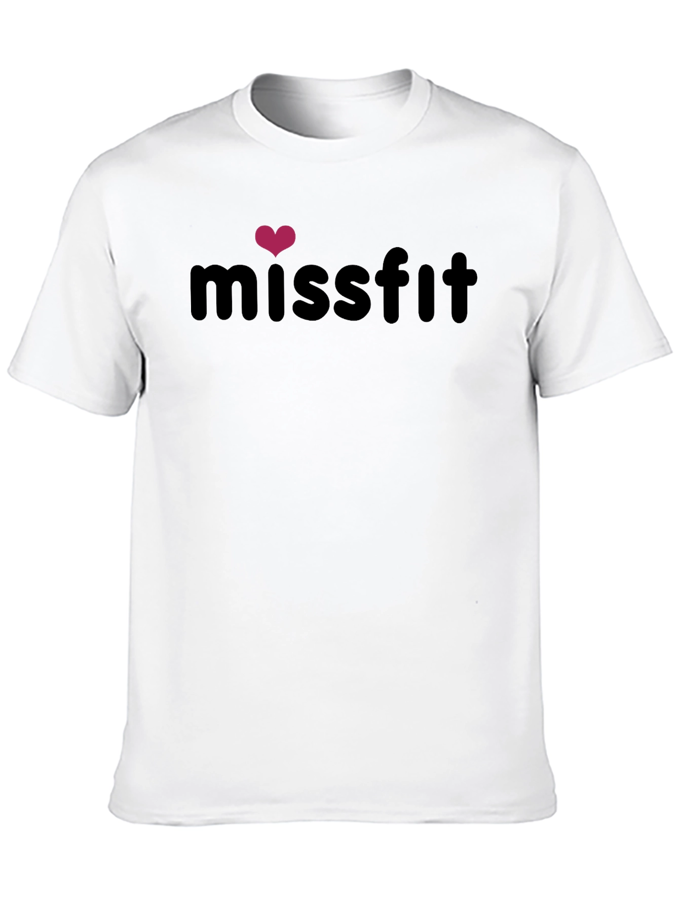 Misfit Heart Graphic Tee - Stylish Black T-Shirt