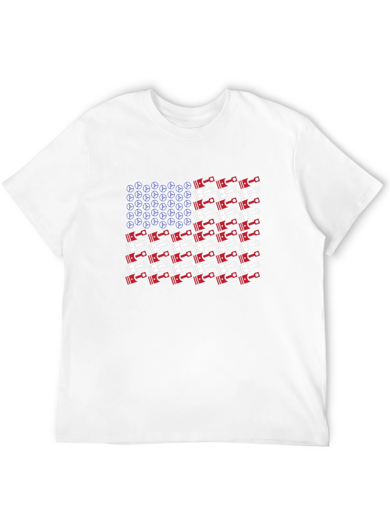 American Piston Flag Graphic T-Shirt