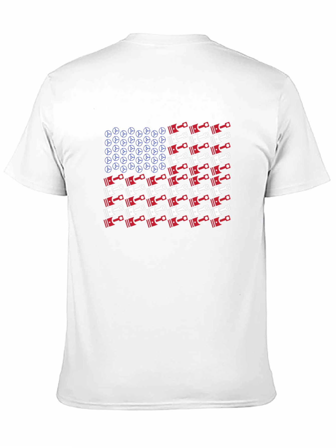 American Piston Flag Graphic T-Shirt
