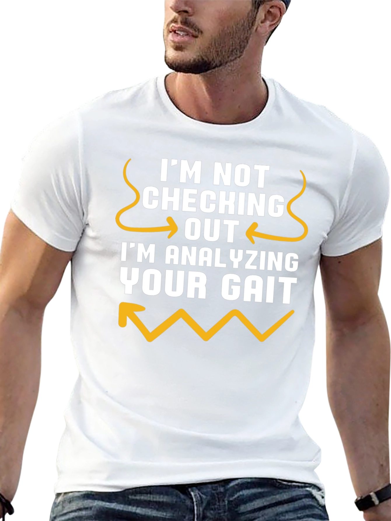 Analyzing Your Gait Funny Black Tee