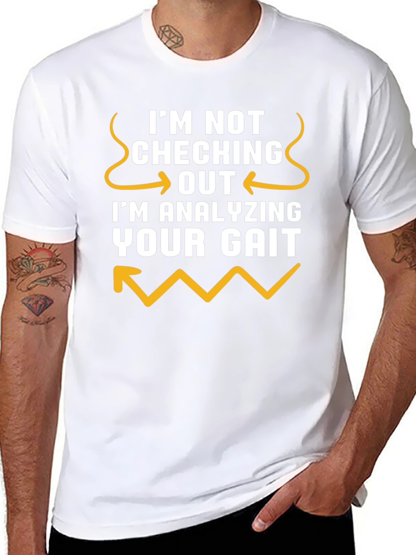 Analyzing Your Gait Funny Black Tee