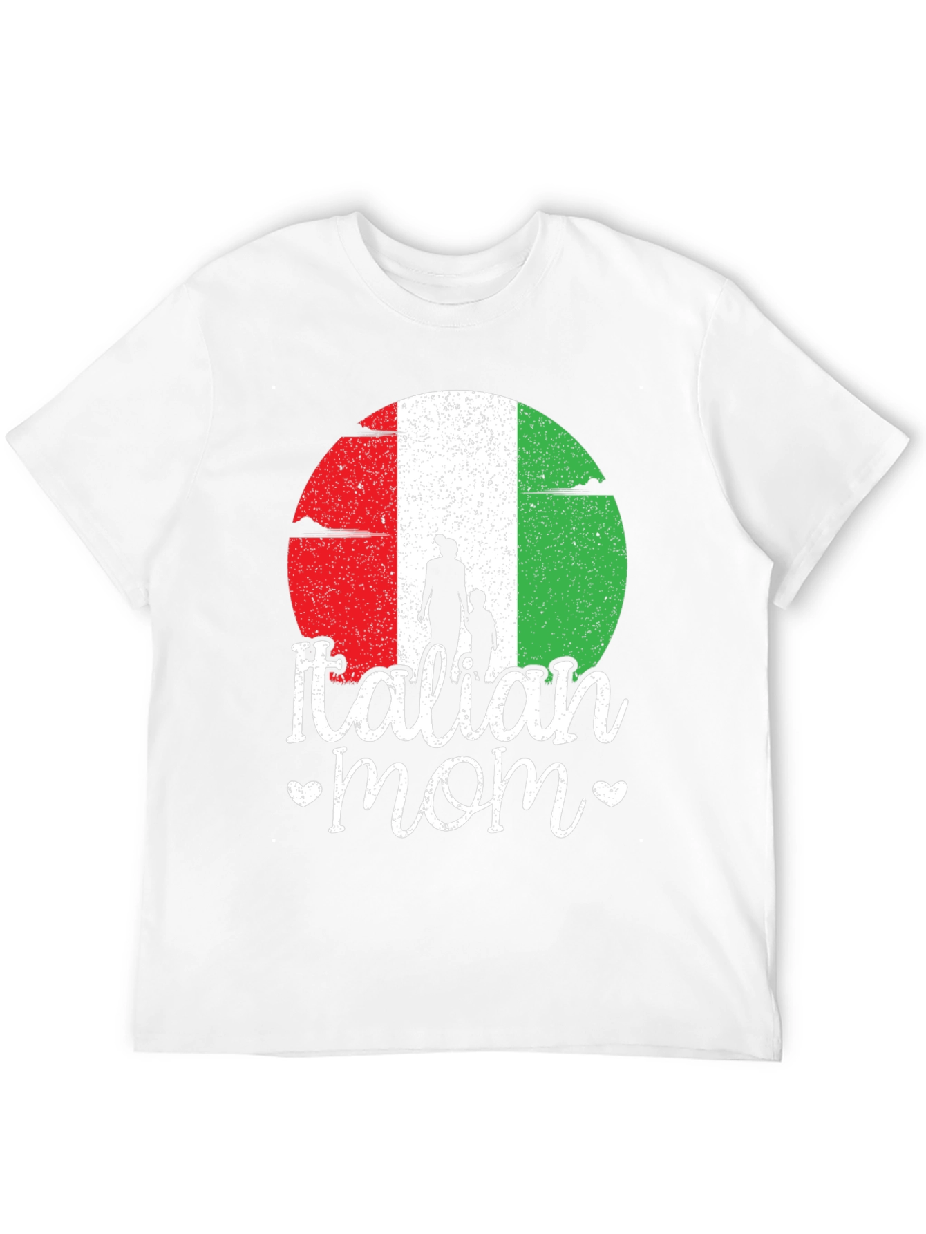 Italian Mom Graphic T-Shirt - Black