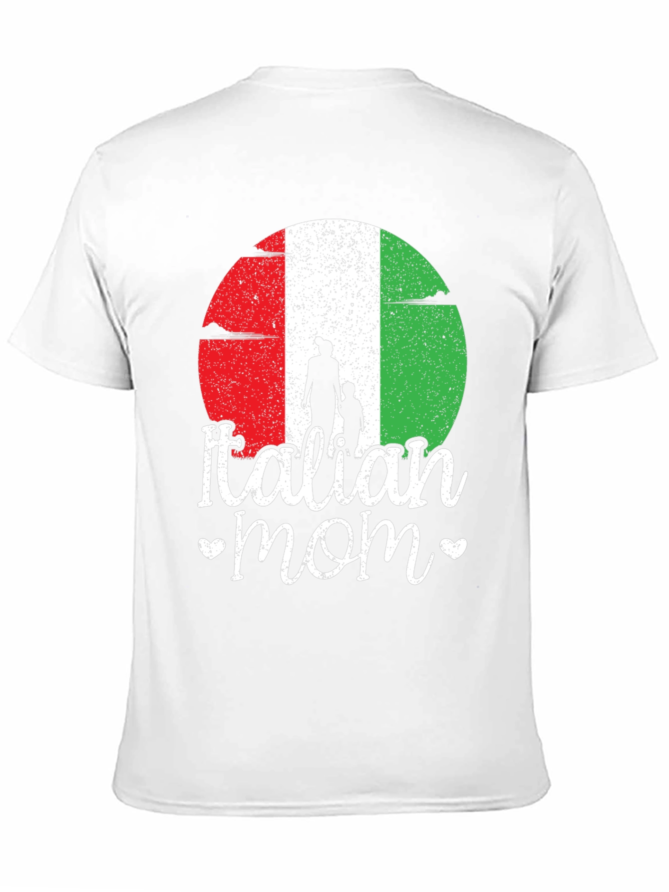 Italian Mom Graphic T-Shirt - Black