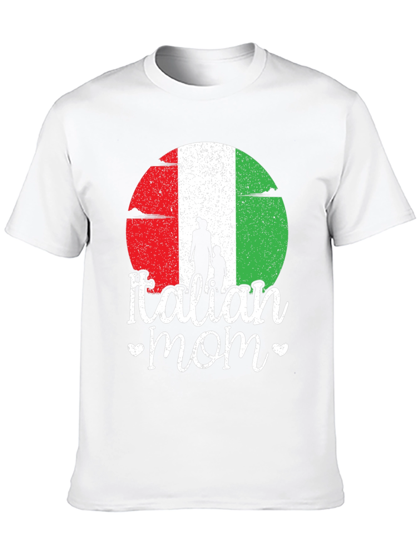 Italian Mom Graphic T-Shirt - Black
