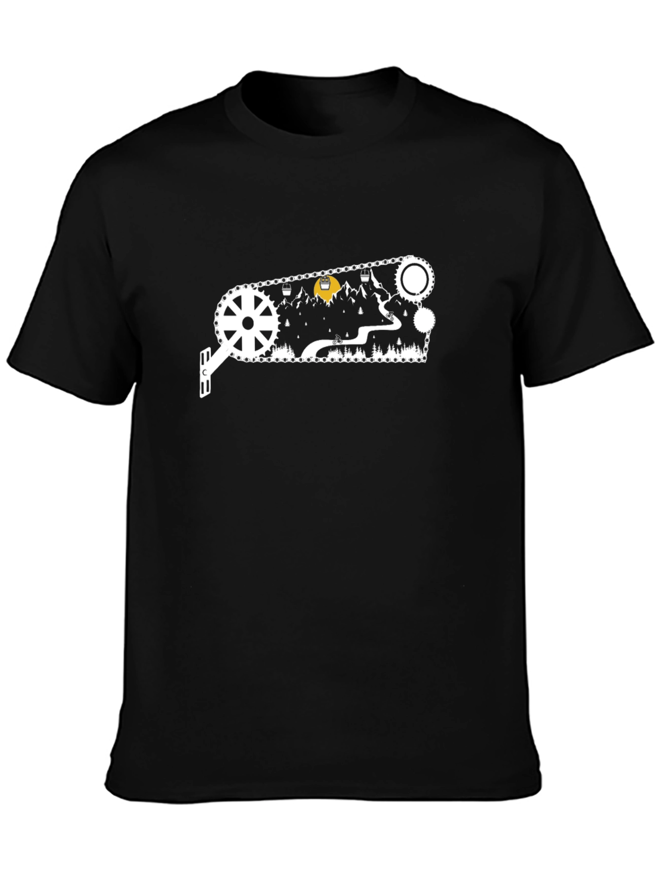 Mountain Bike Graphic Tee - Black