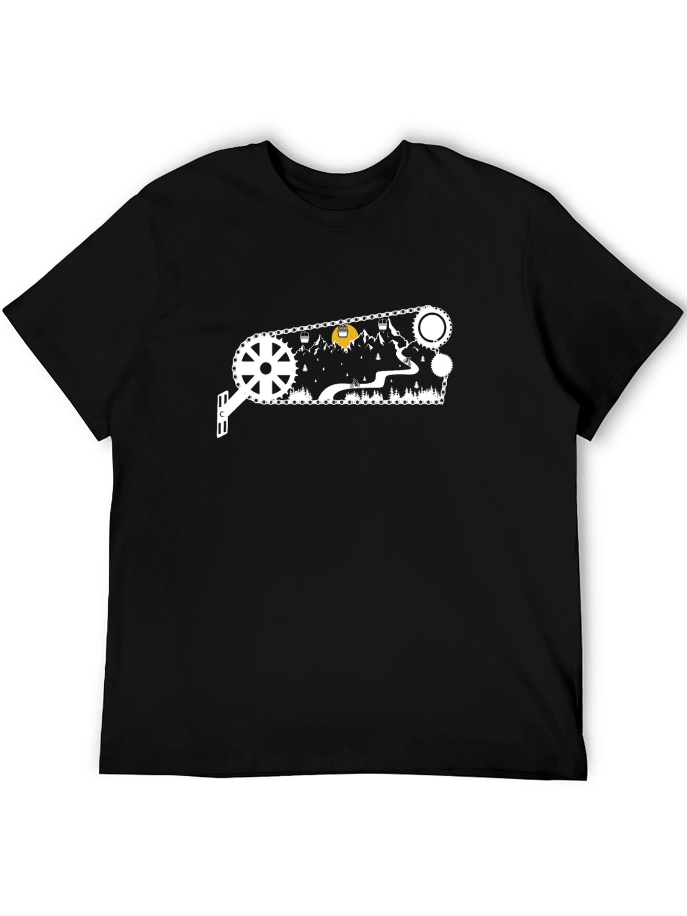 Mountain Bike Graphic Tee - Black