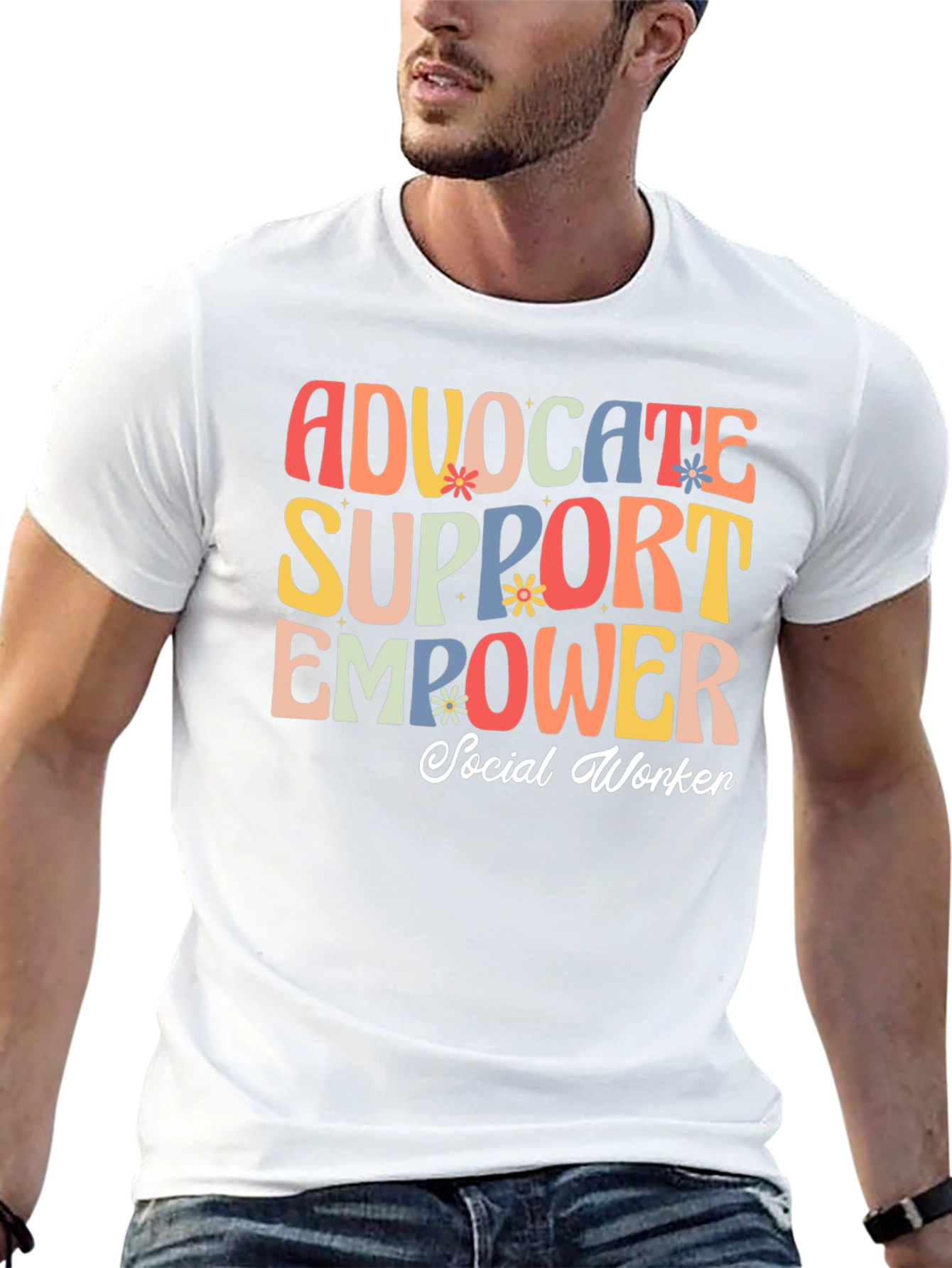 Advocate Support Empower Social Worker T-Shirt