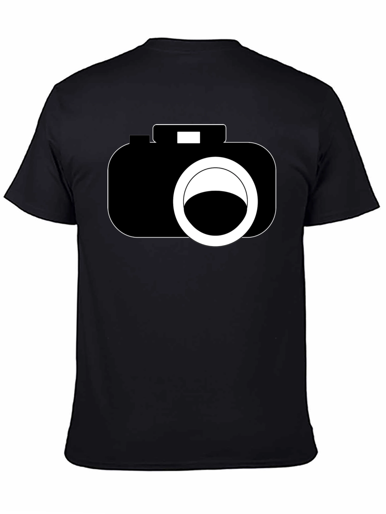 Camera Graphic Black T-Shirt - Photography Lover