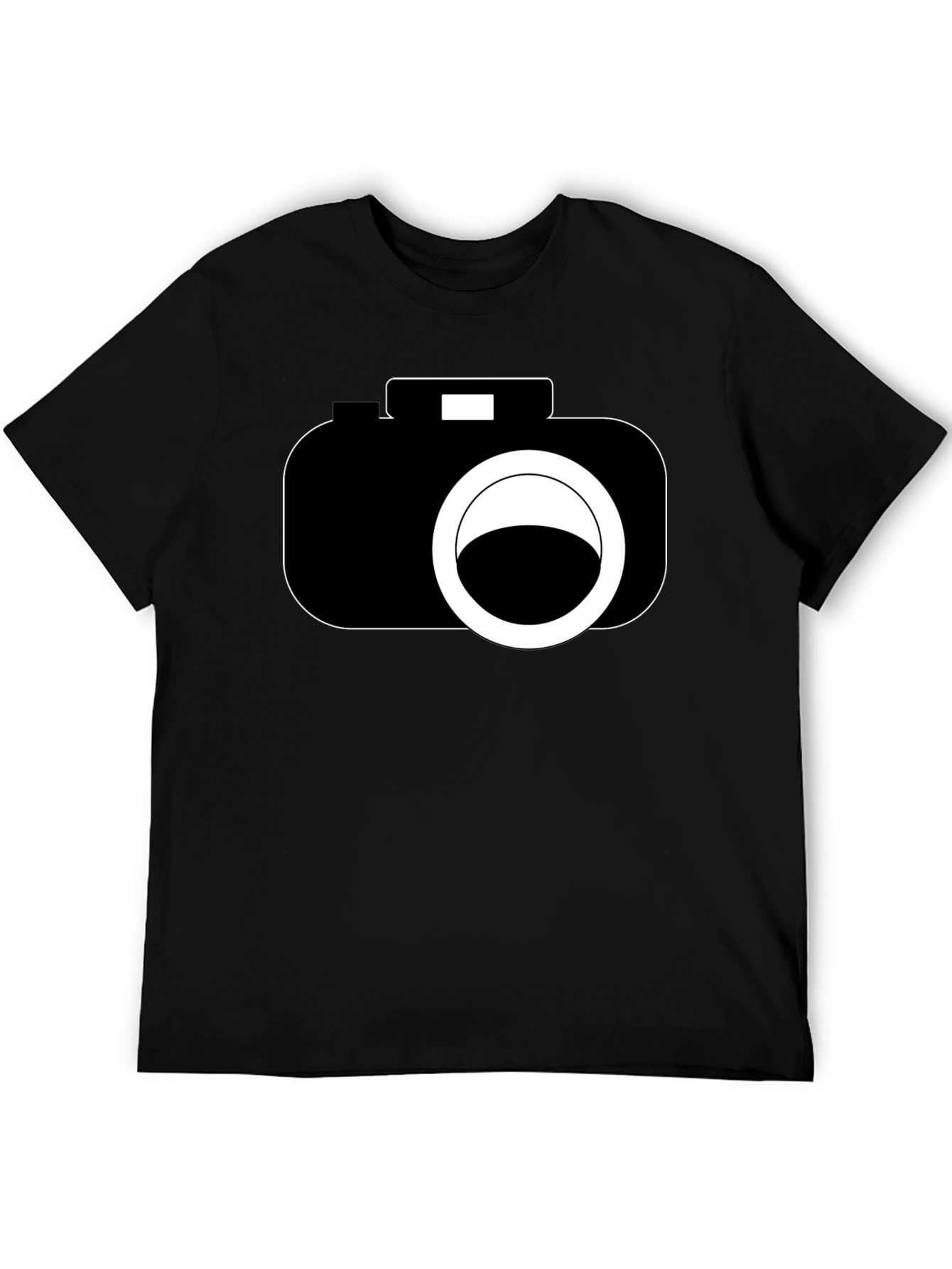 Camera Graphic Black T-Shirt - Photography Lover