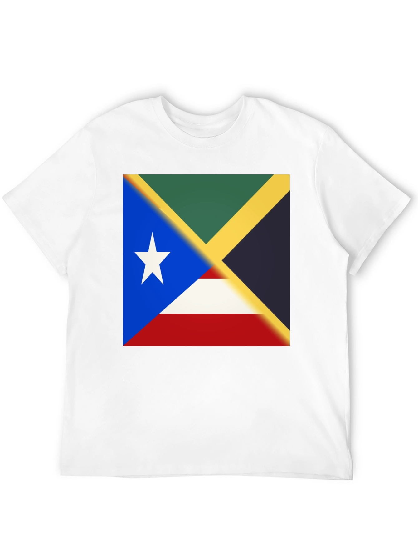 Island Pride Tee - Jamaica Puerto Rico Flag Shirt