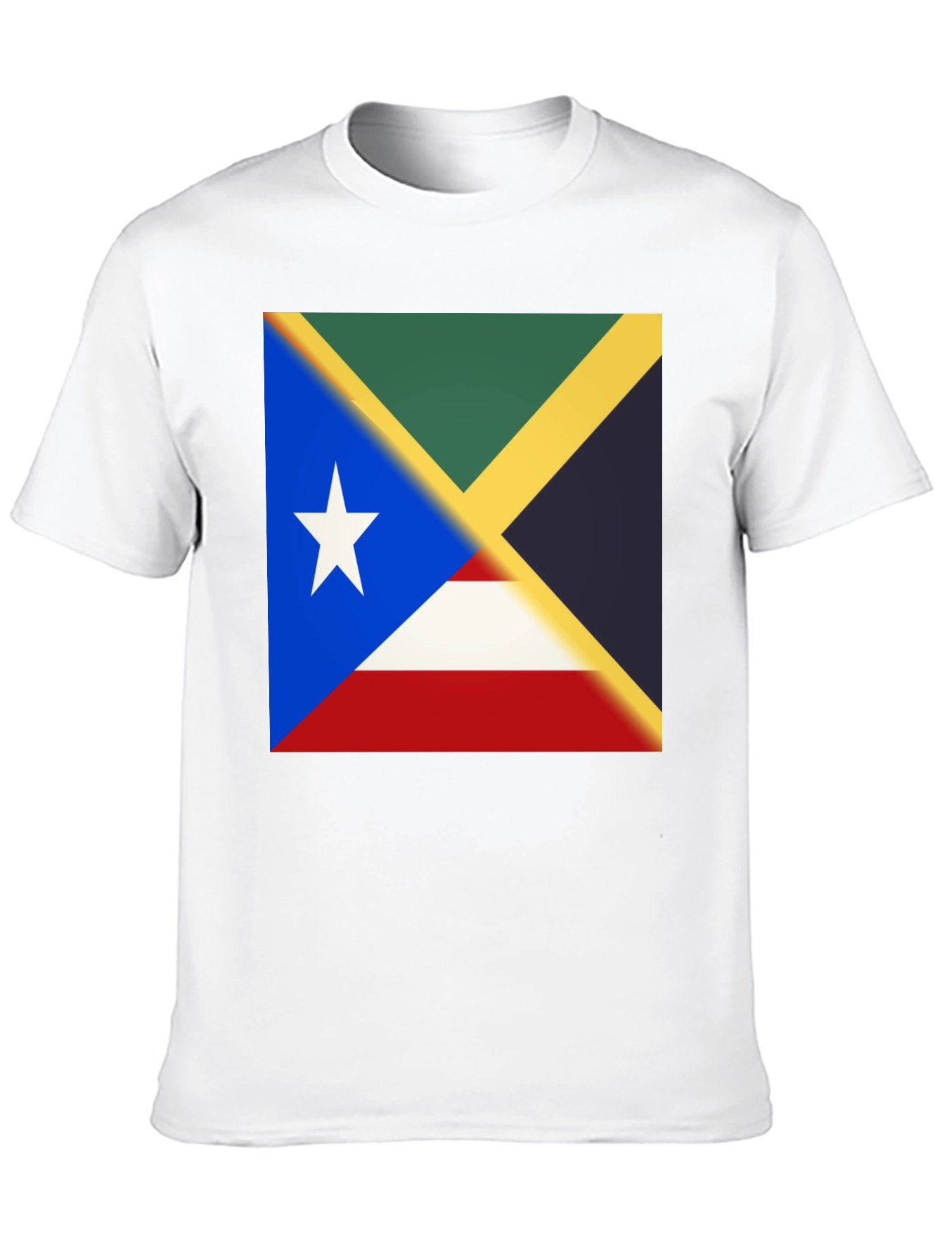 Island Pride Tee - Jamaica Puerto Rico Flag Shirt