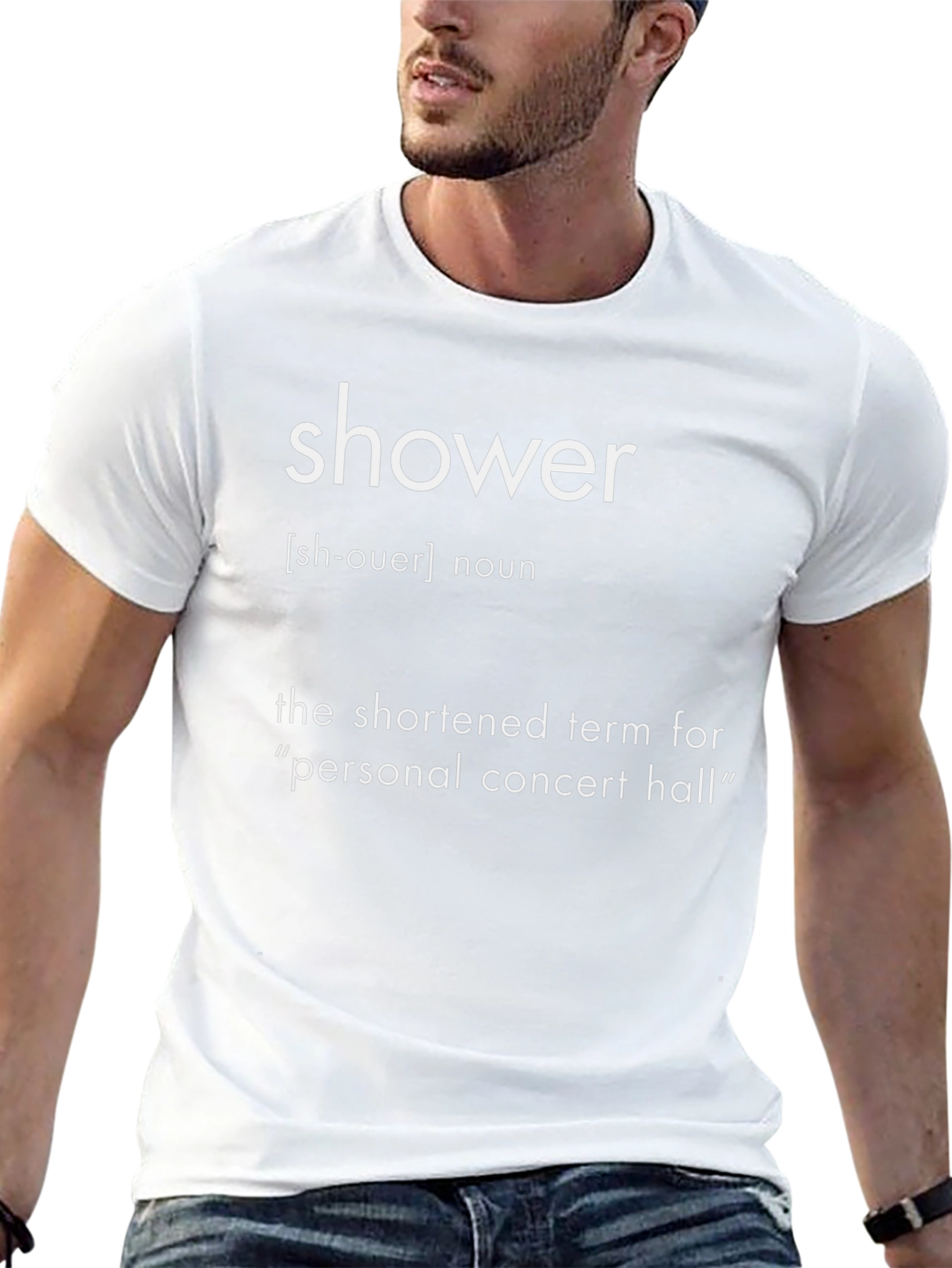 Shower Definition Graphic Tee - Personal Concert Hall T-Shirt
