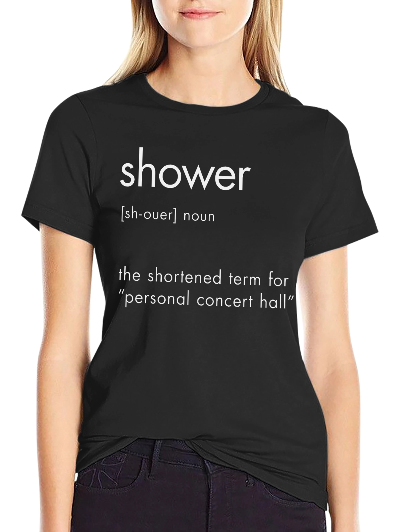 Shower Definition Graphic Tee - Personal Concert Hall T-Shirt