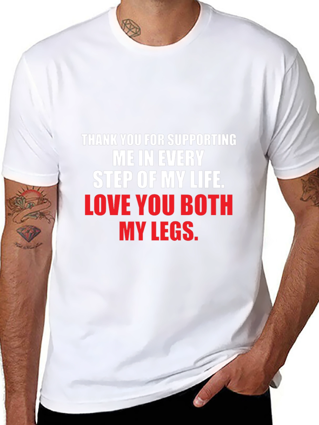 Funny Legs Support T-Shirt