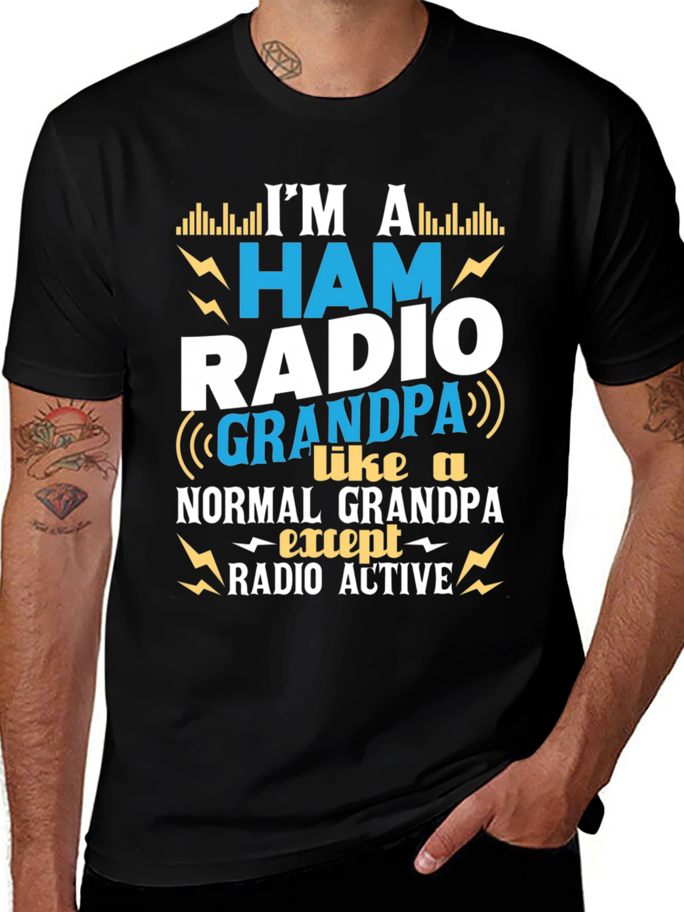 Ham Radio Grandpa T-Shirt - Radio Active Design