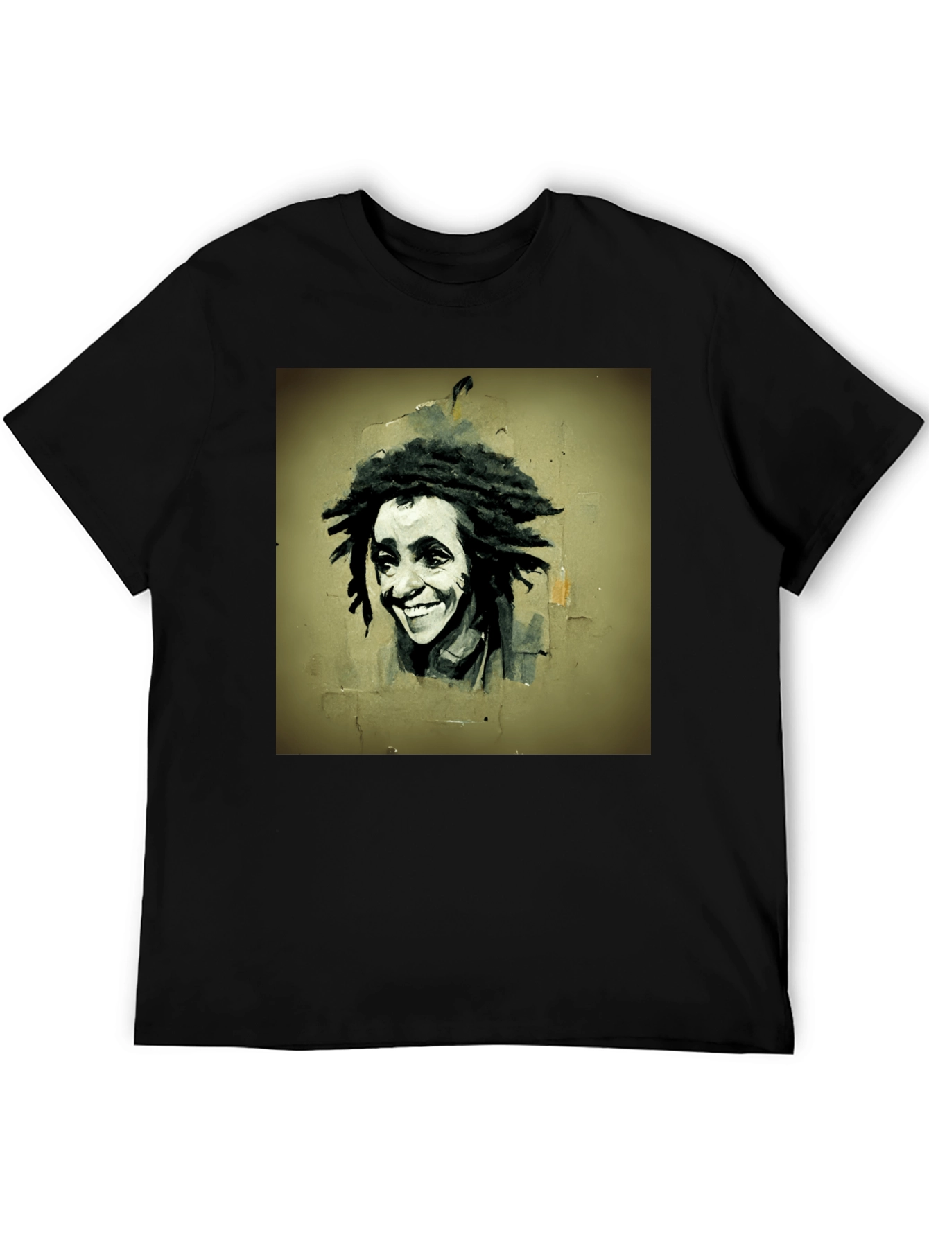 Rasta Portrait Graphic Tee - Unique Style