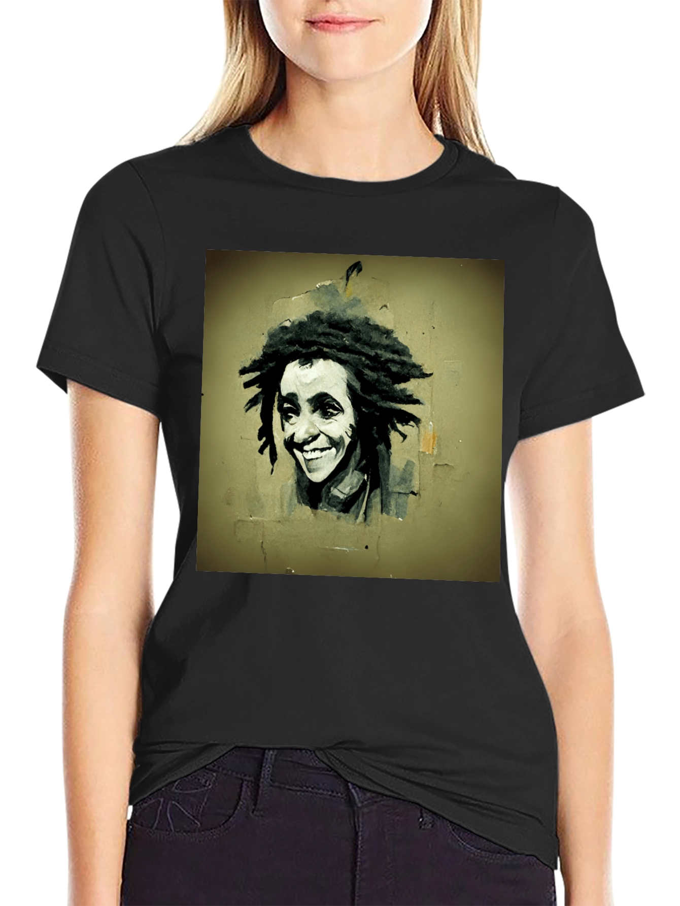 Rasta Portrait Graphic Tee - Unique Style