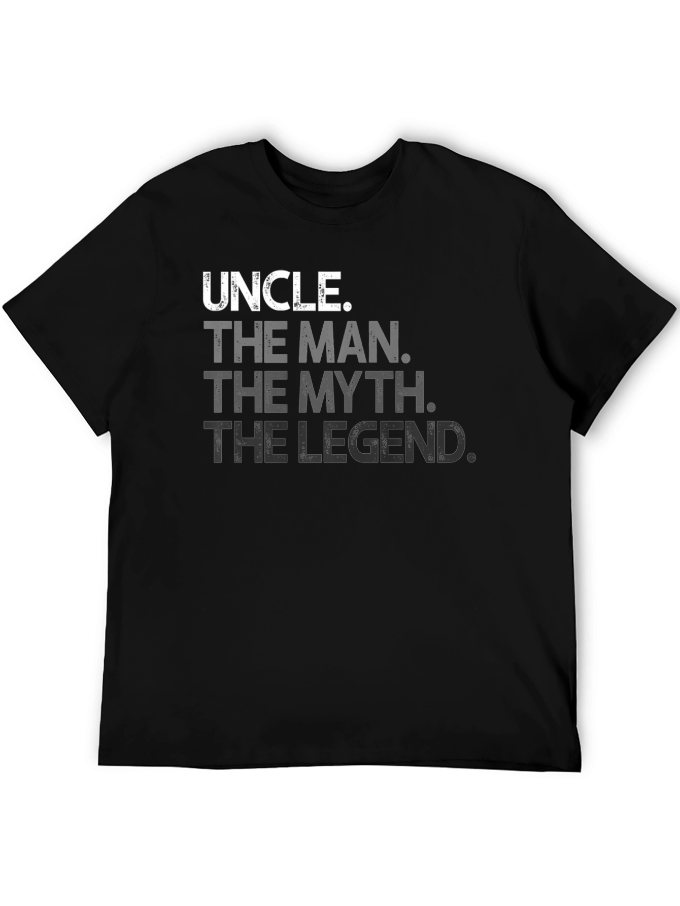 Uncle The Man The Myth The Legend Black T-Shirt
