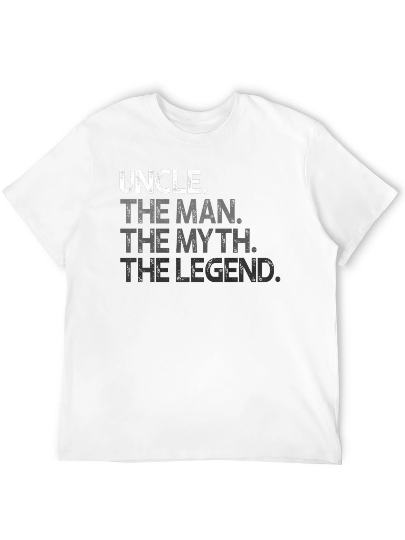 Uncle The Man The Myth The Legend Black T-Shirt
