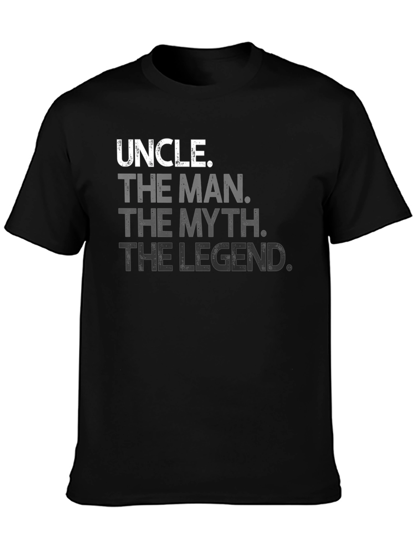Uncle The Man The Myth The Legend Black T-Shirt