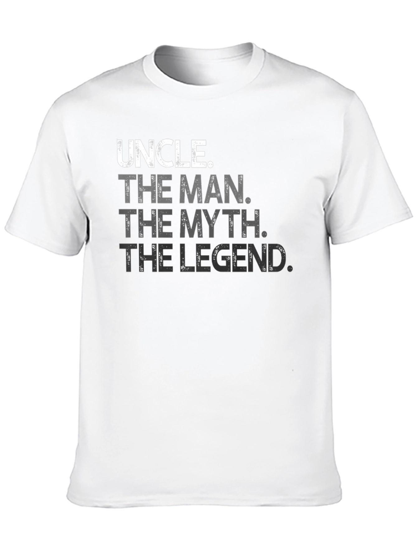 Uncle The Man The Myth The Legend Black T-Shirt