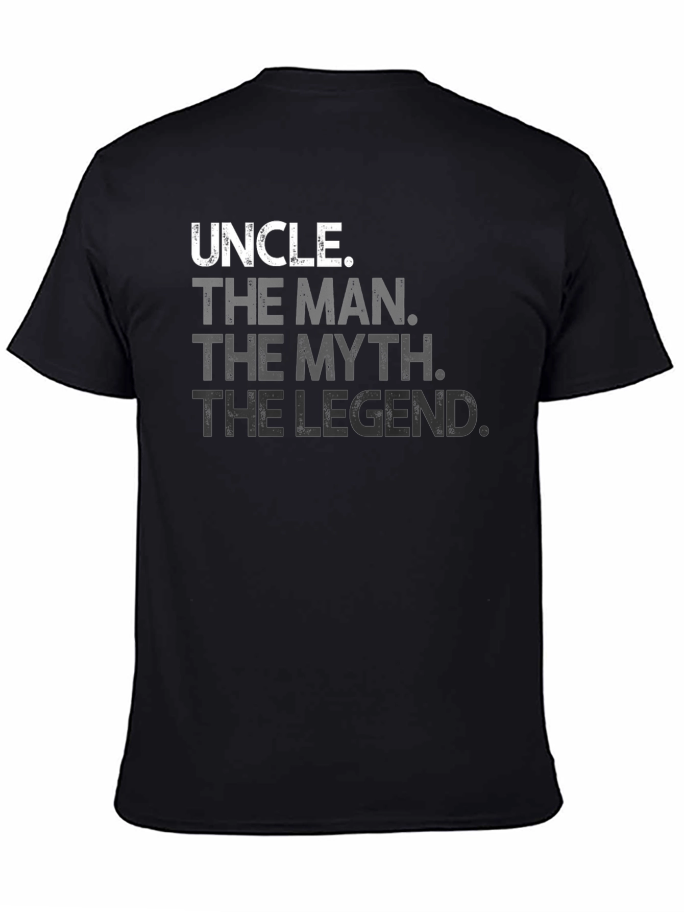 Uncle The Man The Myth The Legend Black T-Shirt