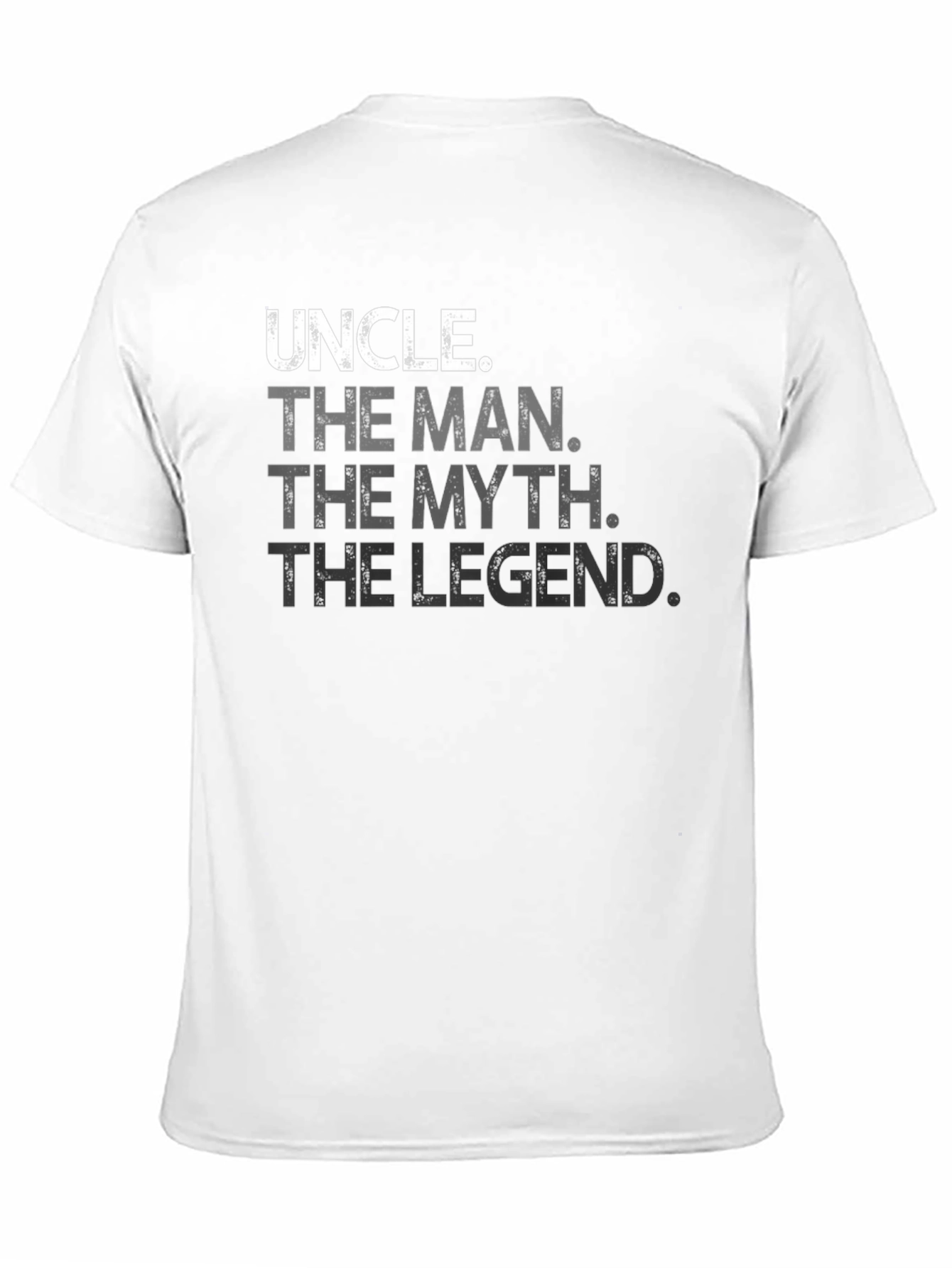 Uncle The Man The Myth The Legend Black T-Shirt