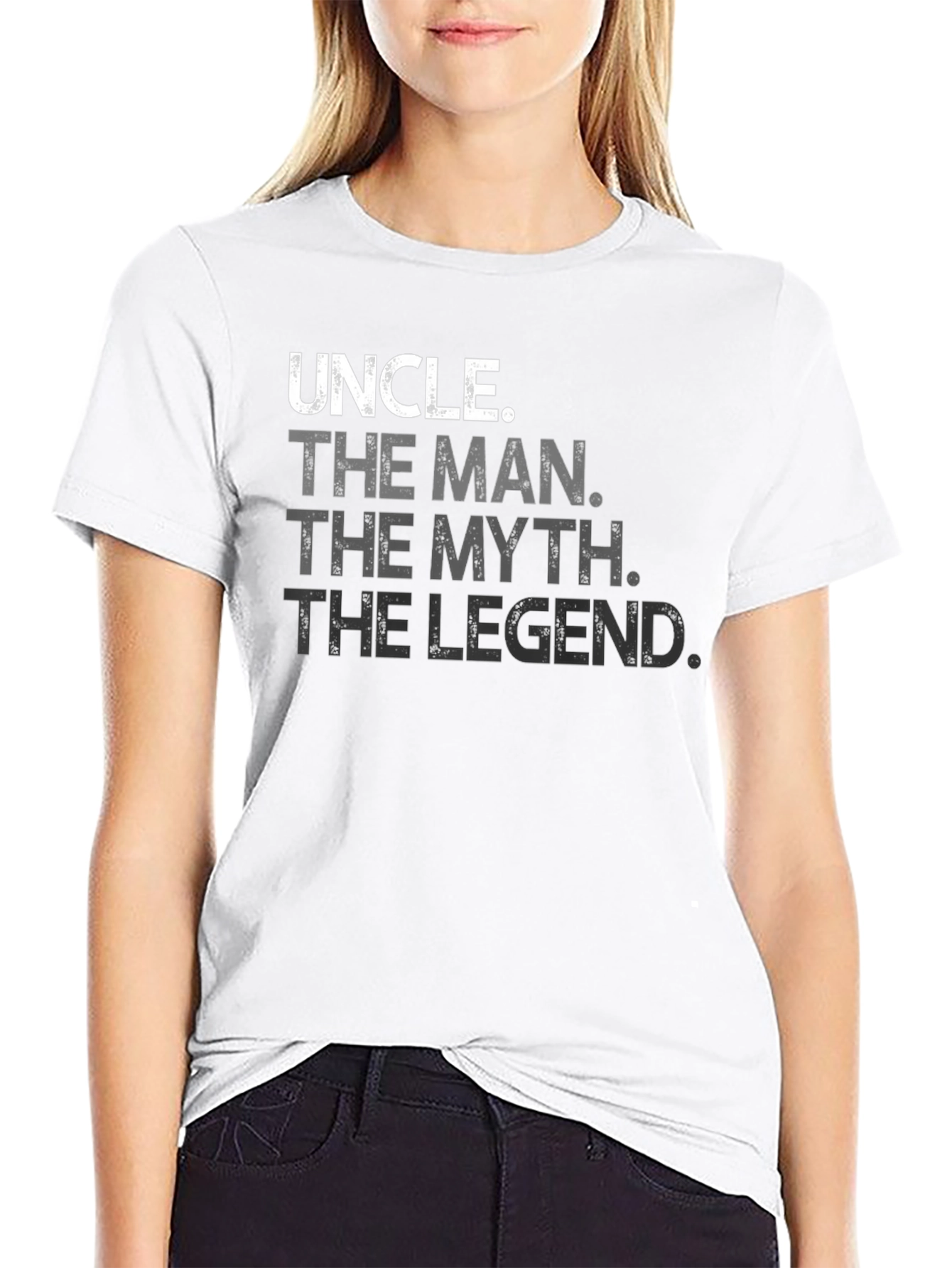 Uncle The Man The Myth The Legend Black T-Shirt