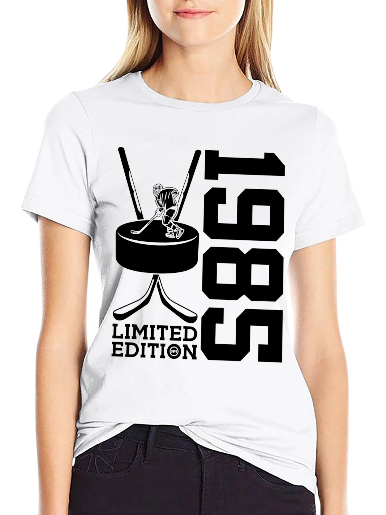 Limited Edition 1985 Hockey T-Shirt - Classic Black Tee