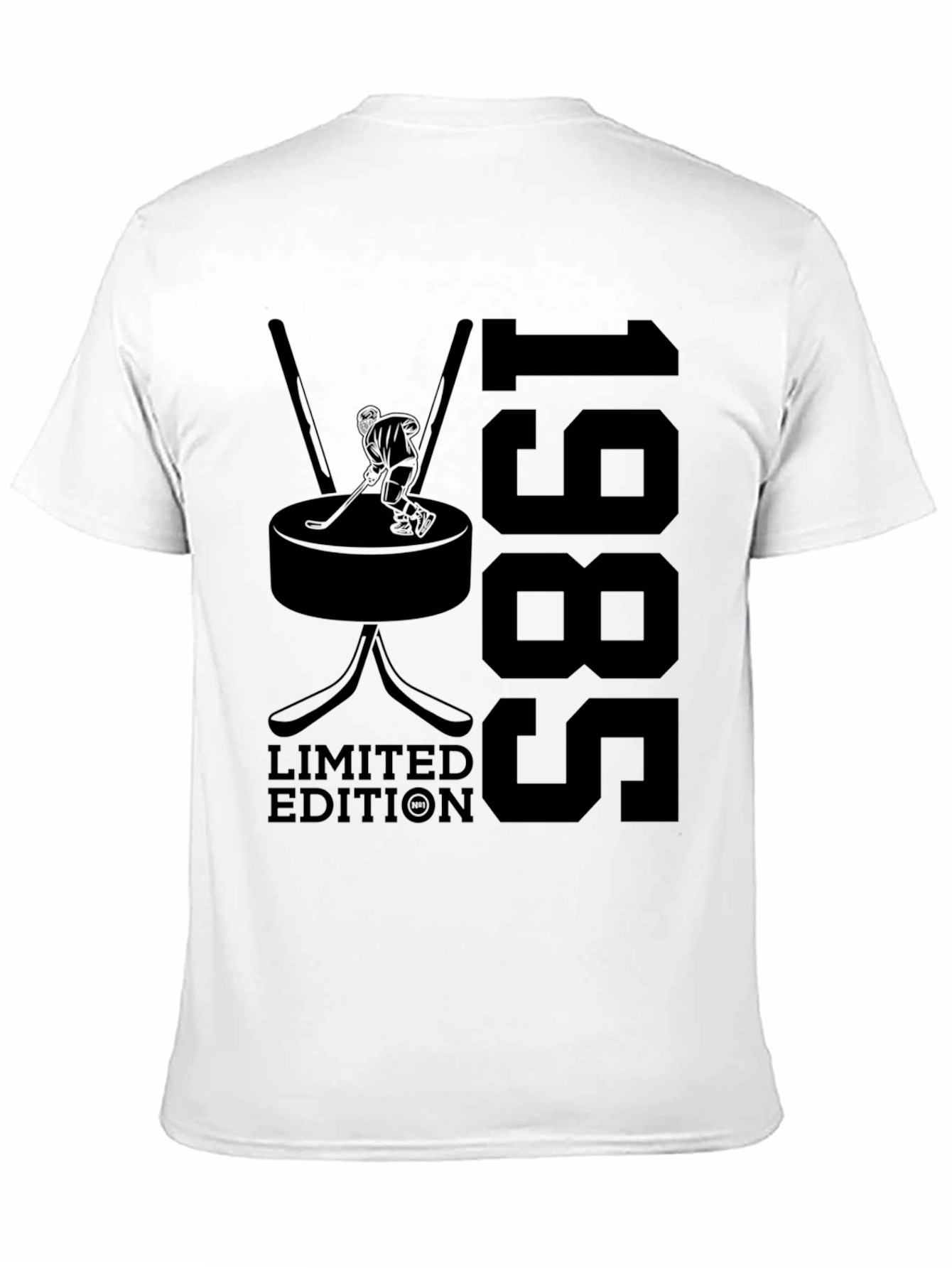 Limited Edition 1985 Hockey T-Shirt - Classic Black Tee