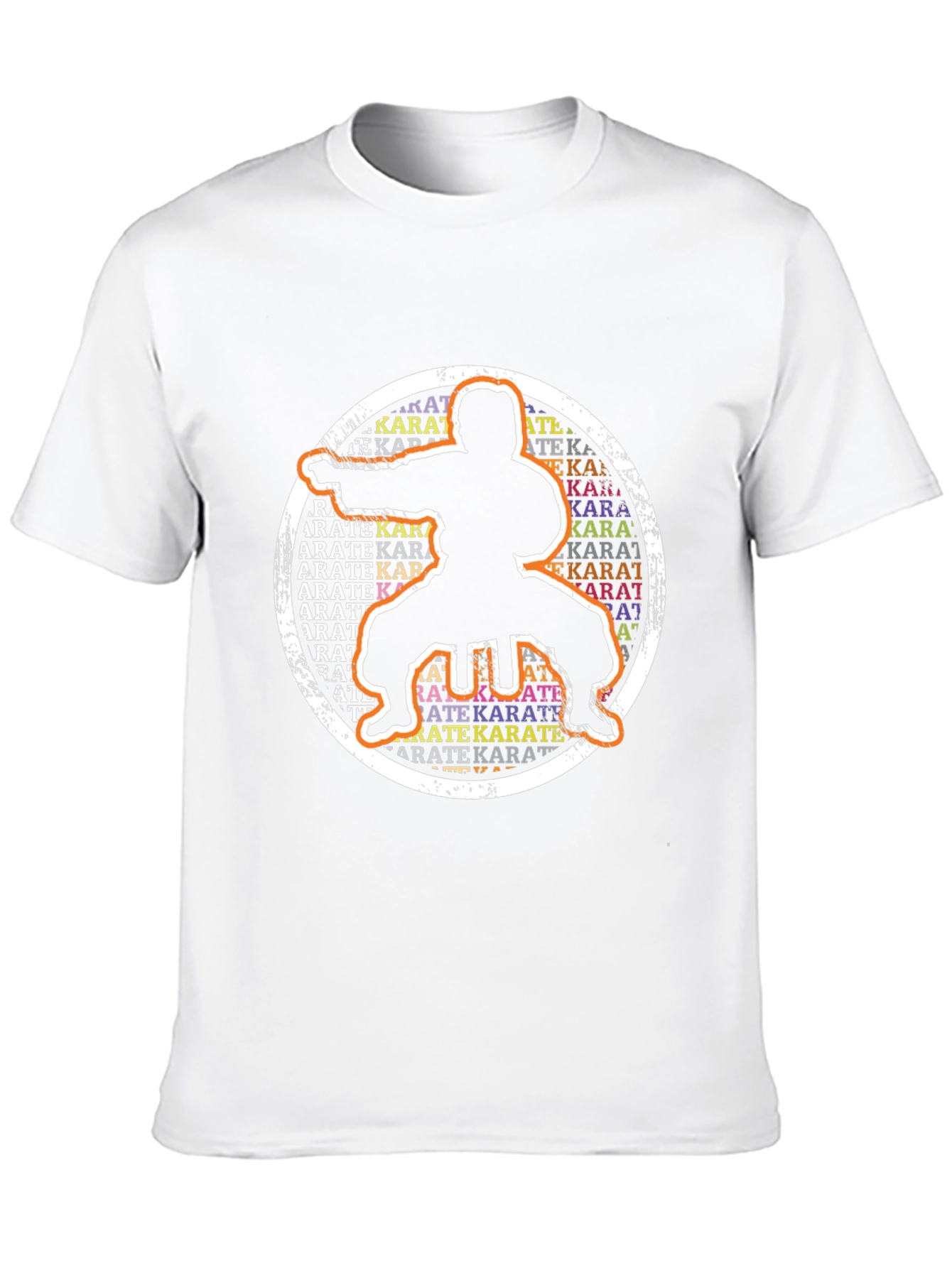 Karate Silhouette Graphic T-Shirt