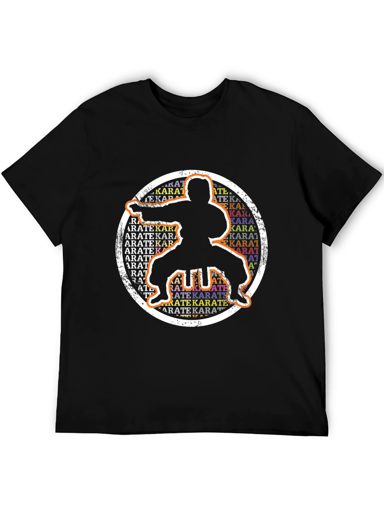 Karate Silhouette Graphic T-Shirt