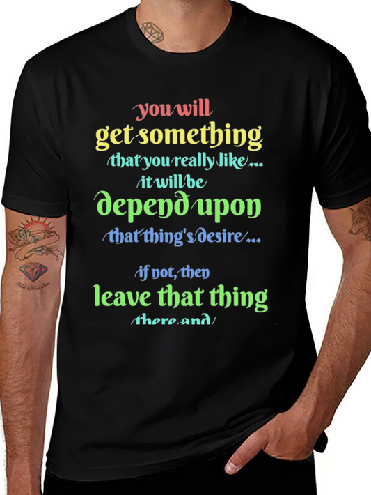 Colorful Inspirational Quote Graphic Tee