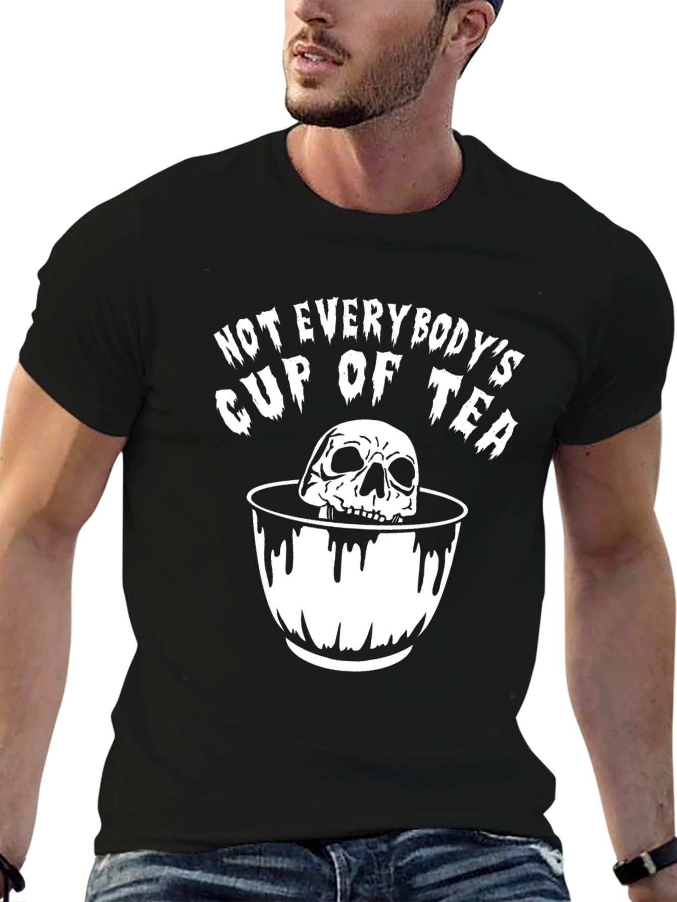 Not Everybodys Cup of Tea Skull T-Shirt