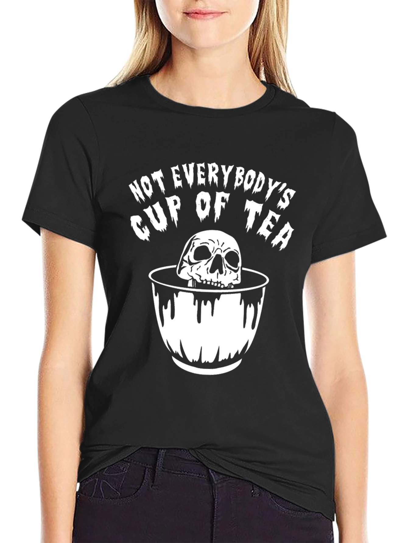 Not Everybodys Cup of Tea Skull T-Shirt