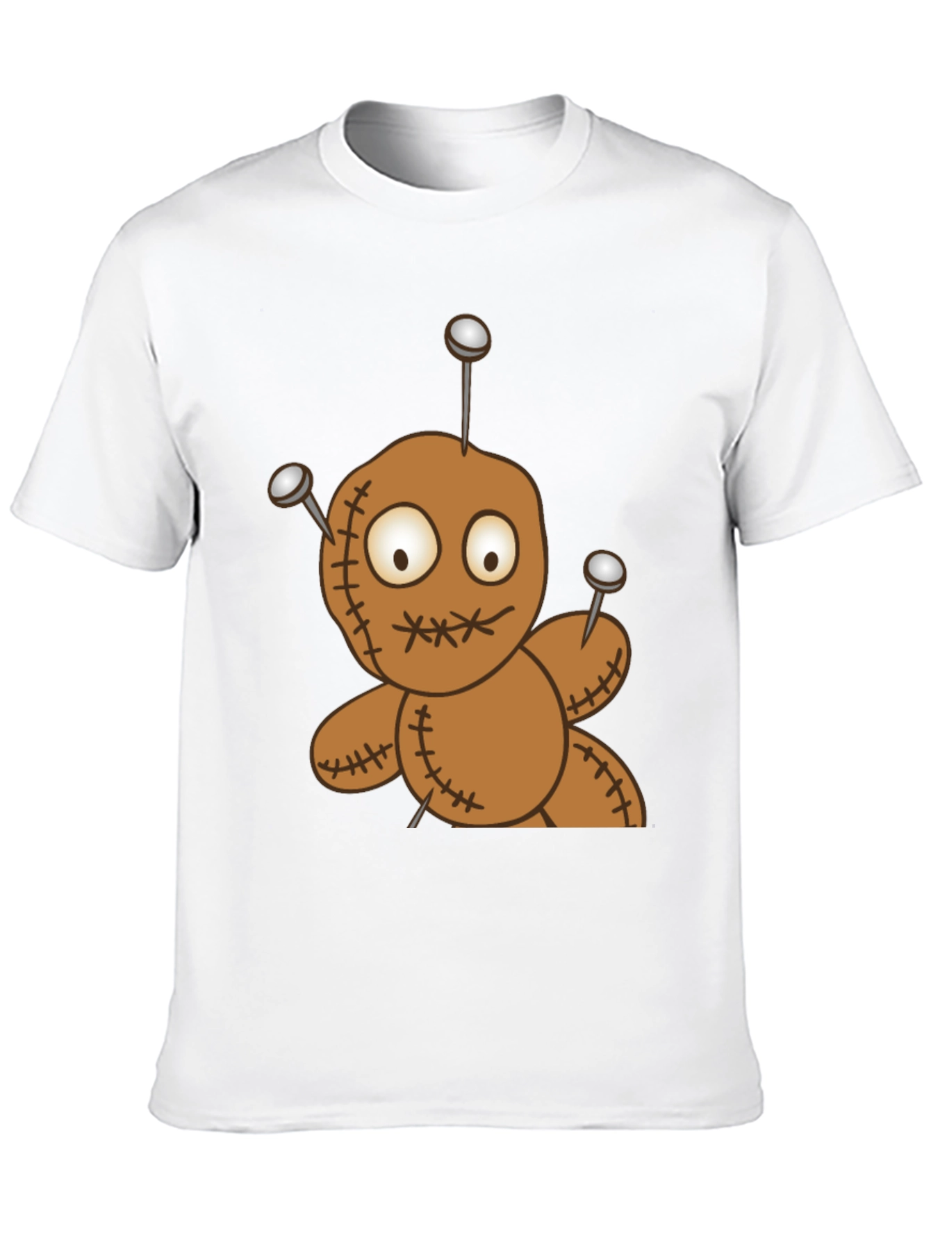 Voodoo Doll Graphic Tee - Black Cotton T-Shirt