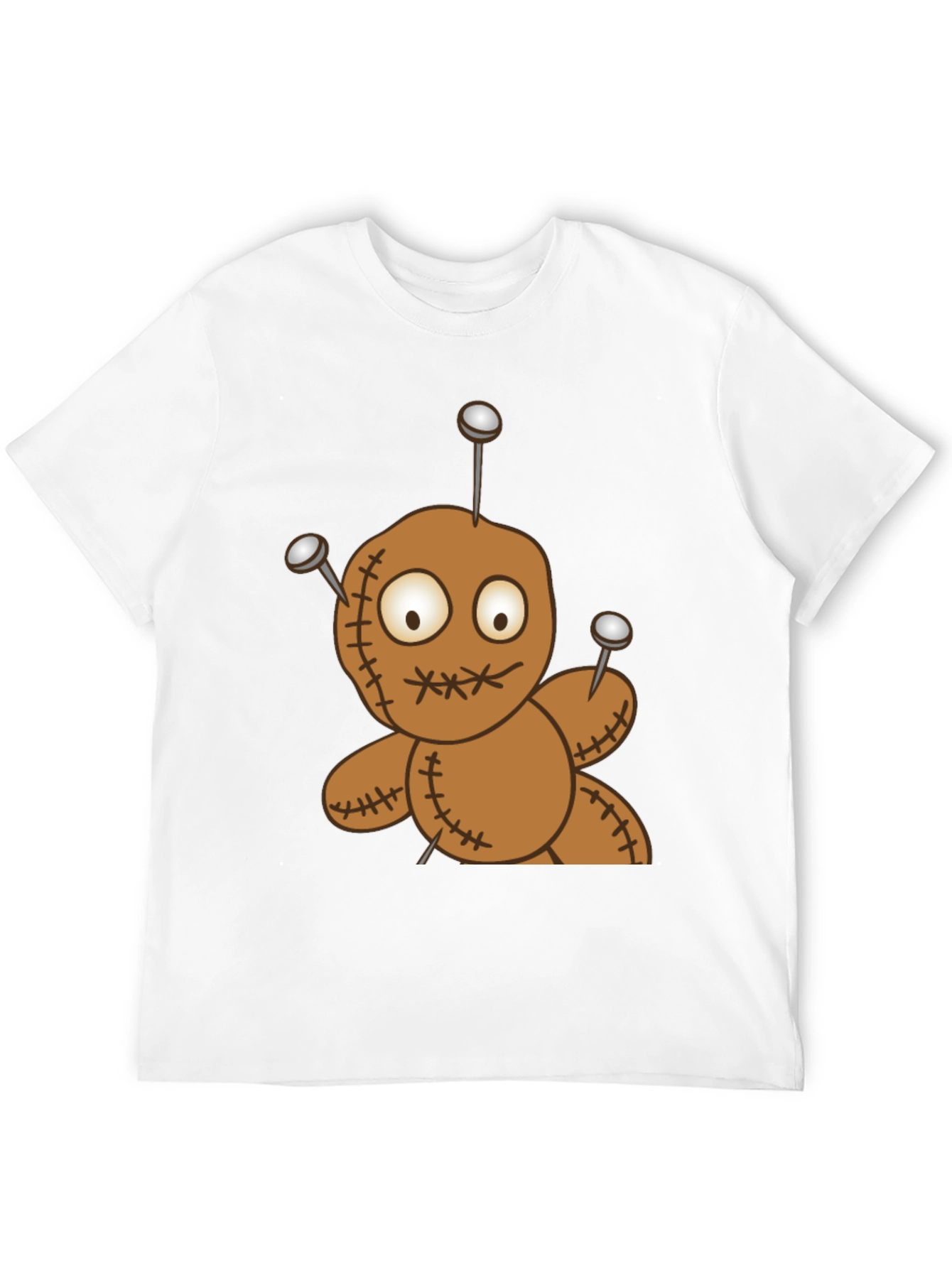 Voodoo Doll Graphic Tee - Black Cotton T-Shirt