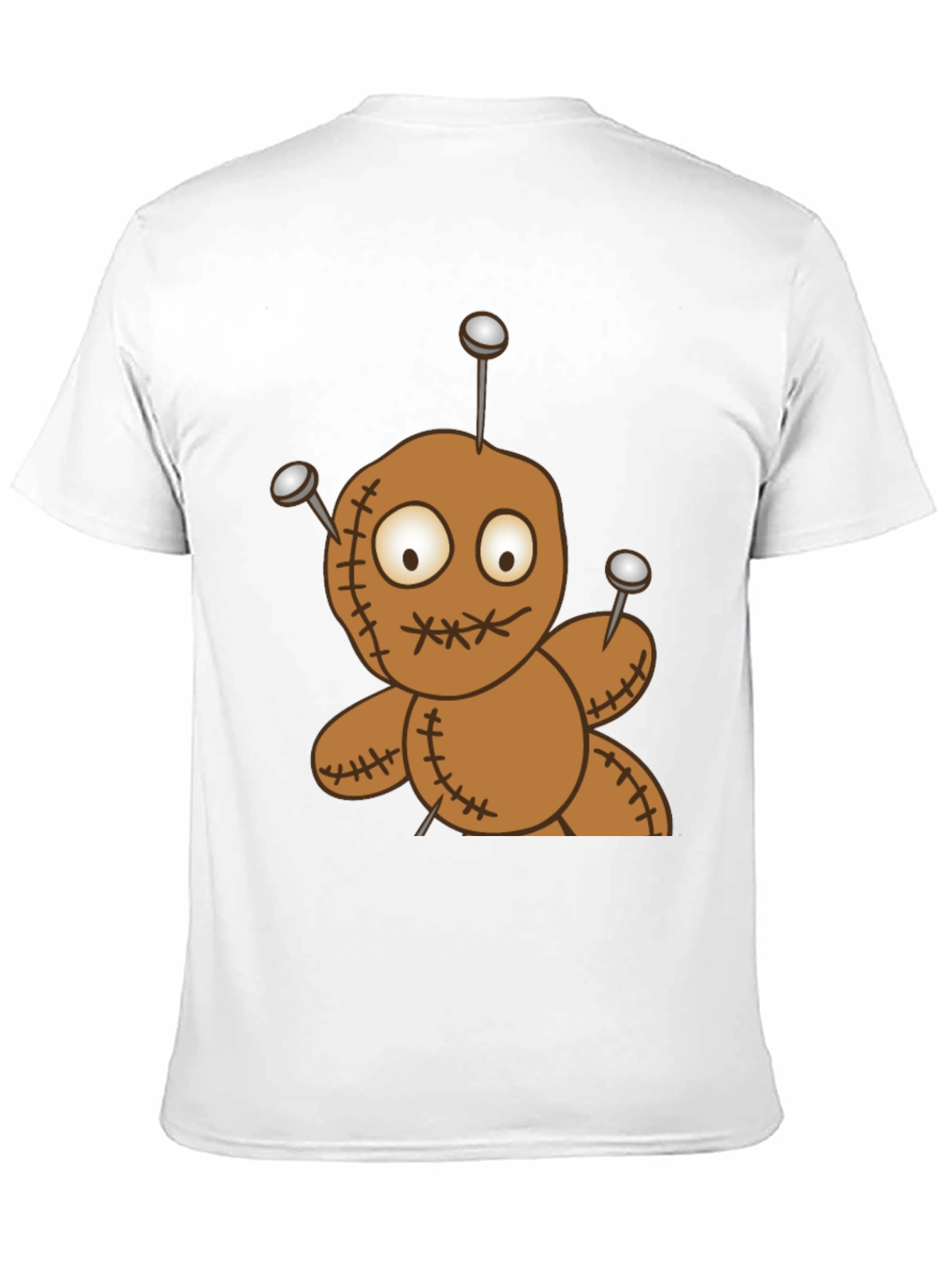 Voodoo Doll Graphic Tee - Black Cotton T-Shirt